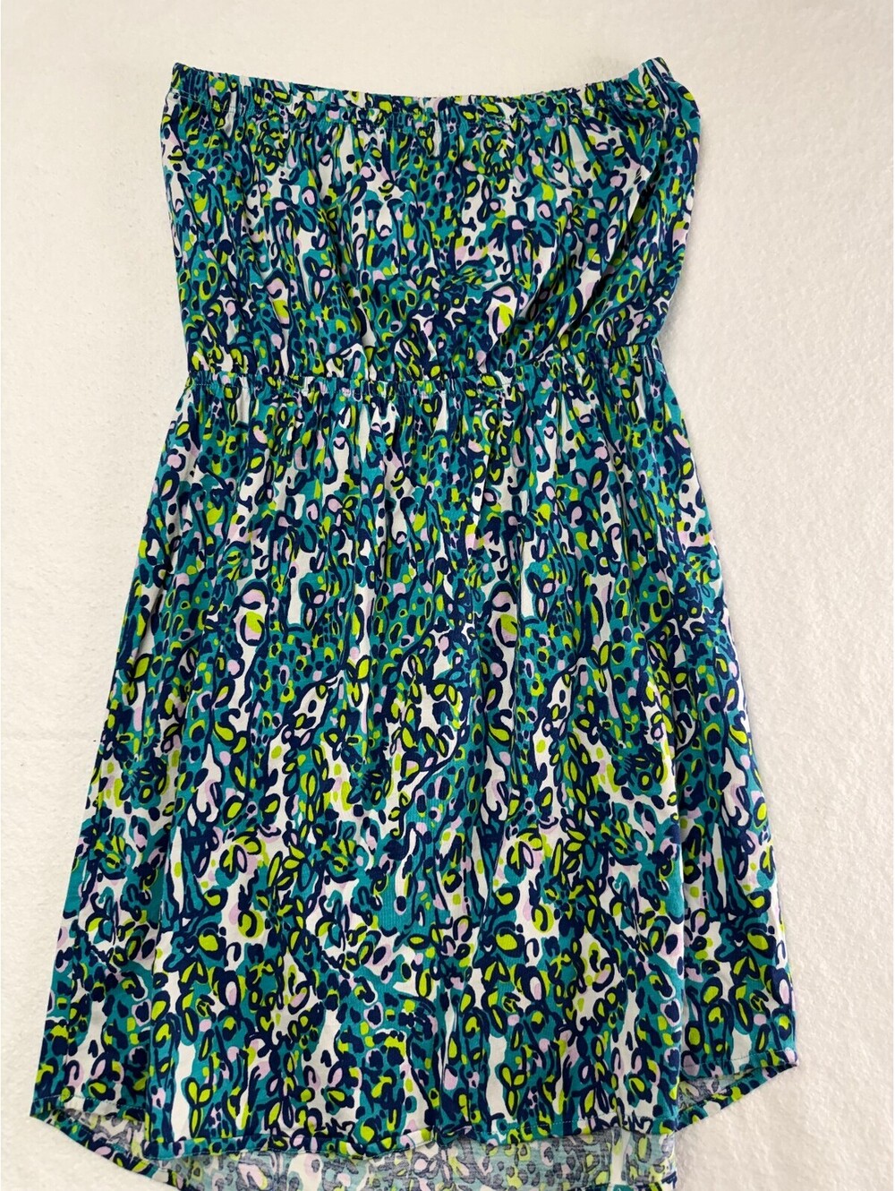 Lilly Pulitzer Strapless Printed Dress Medium